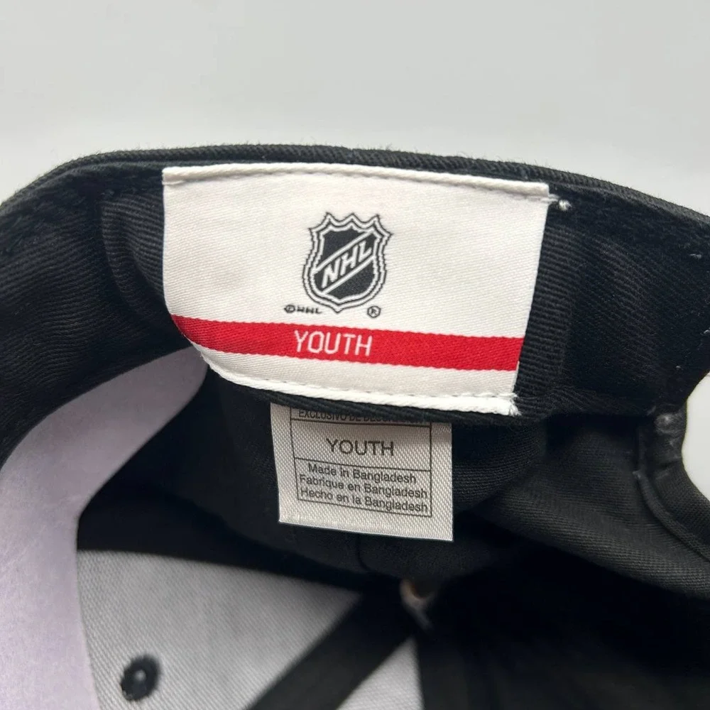 Columbus Blue Jackets‎ Hat Youth Black Embroidered NHL Strap Back Cap Cotton New